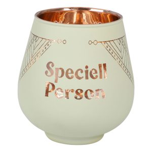Ljuslykta Spegelglas med Text - Speciell person