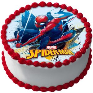 Spiderman Tårtbild Web B