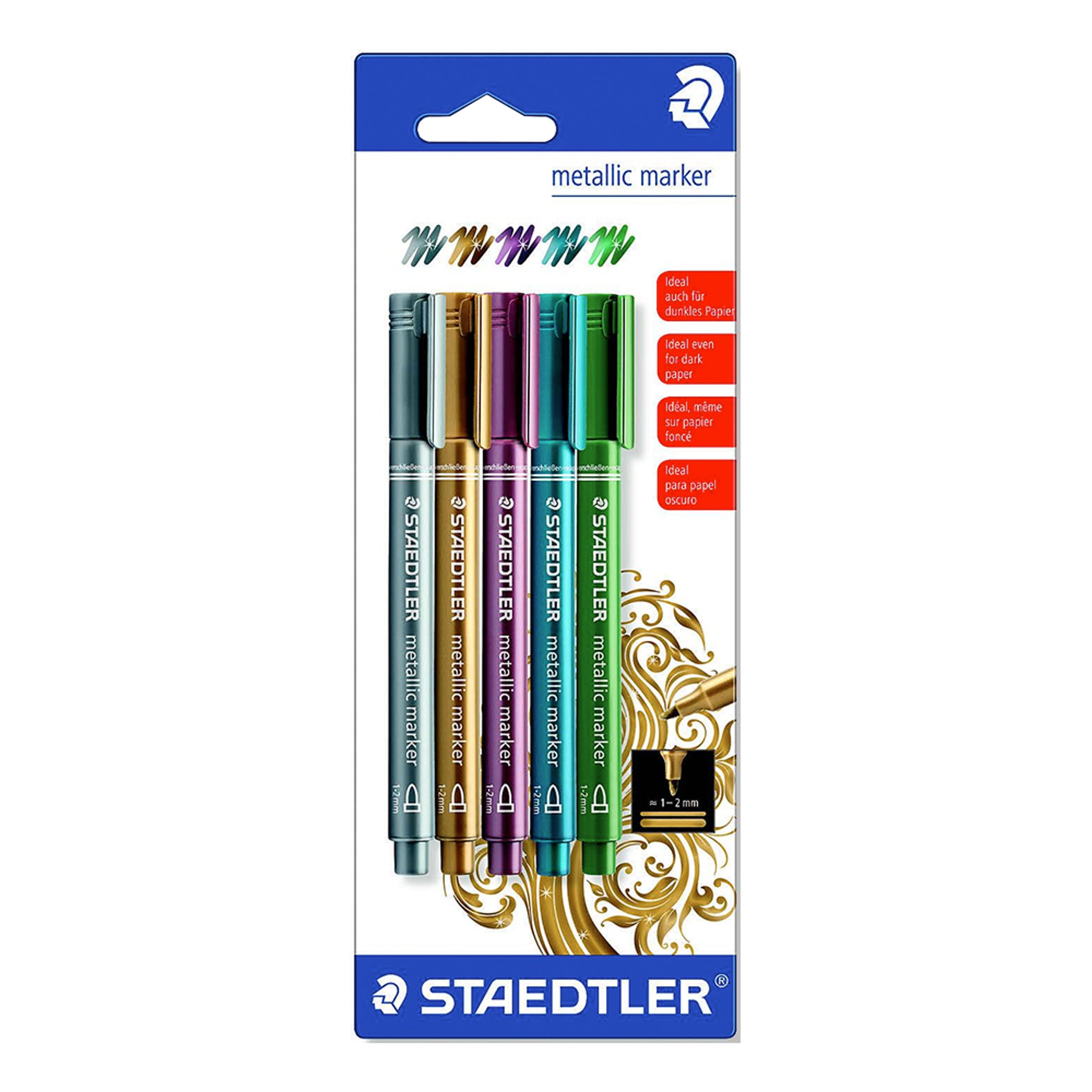 Staedtler Märkpennor Metallic - 5-pack