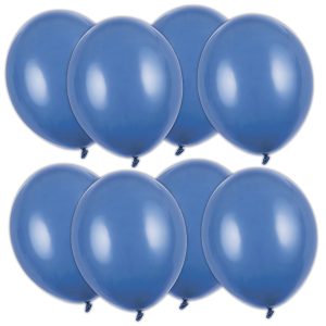 Starka Ballonger Marinblå Pastell 12 cm 100-pack