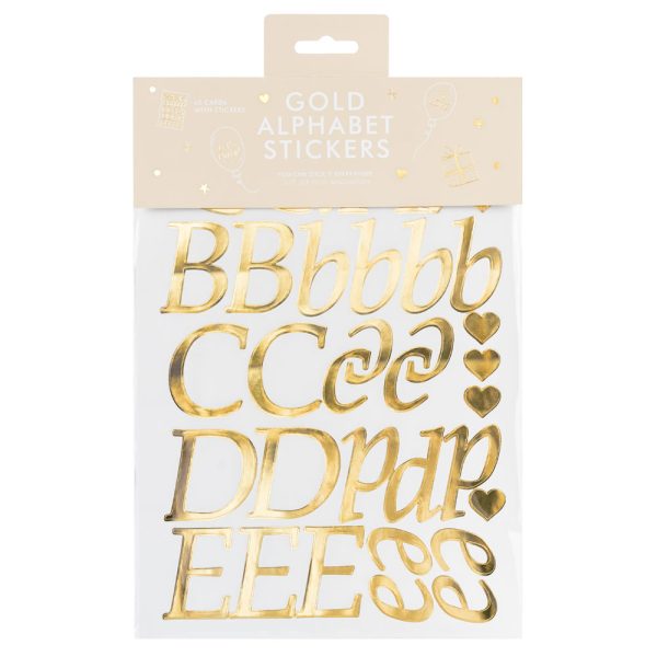 Stickers Alfabetet Guld