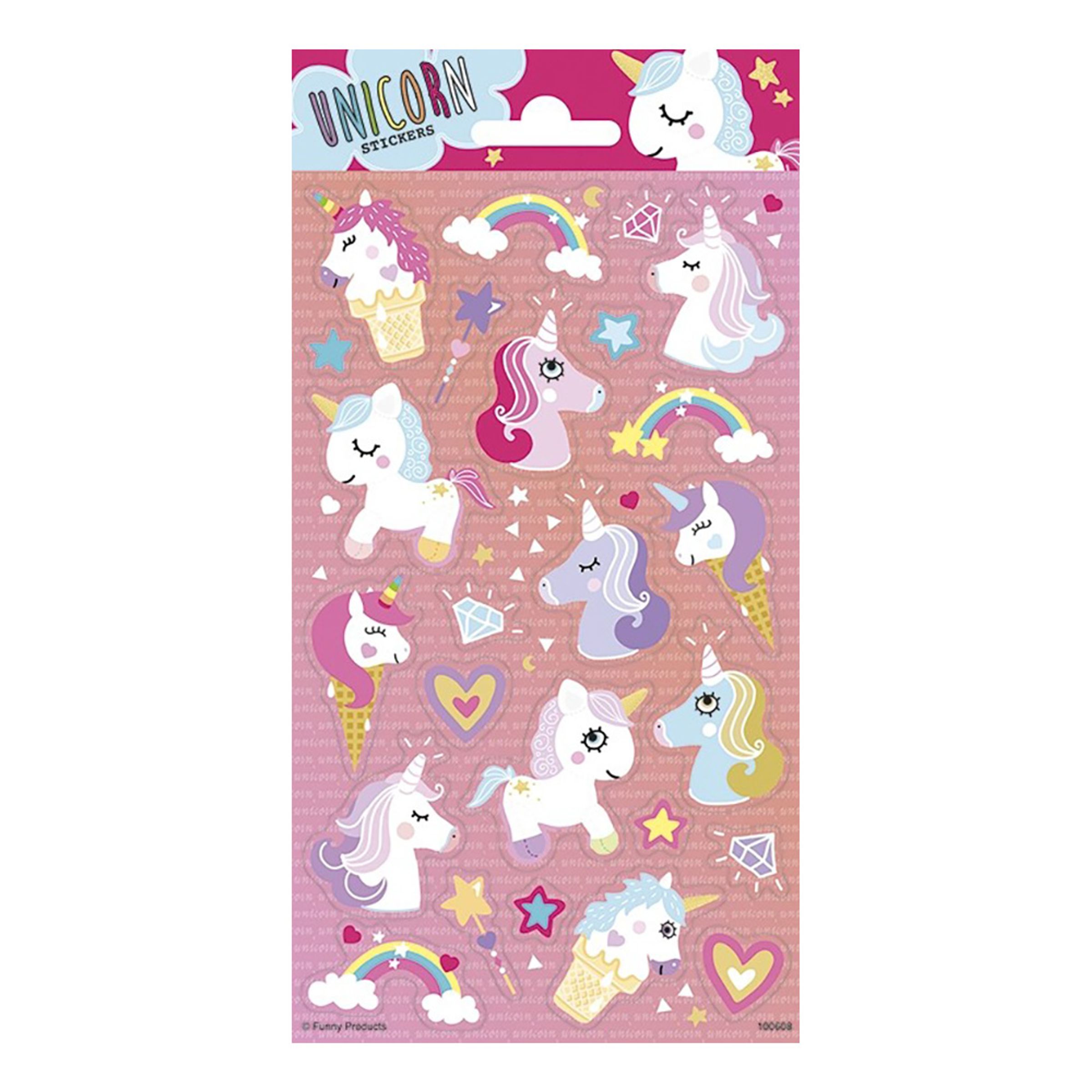 Stickers Enhörningar