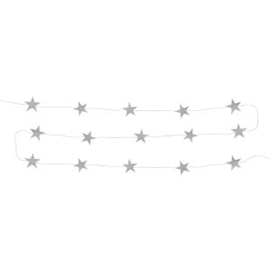 Stjärngirlang Silver/Glitter