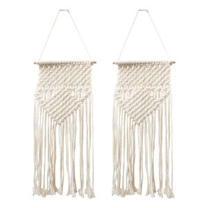 Stolsdekorationer Makramé Bröllop - 2-pack