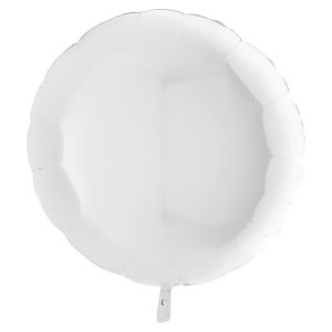Stor Rund Folieballong Vit
