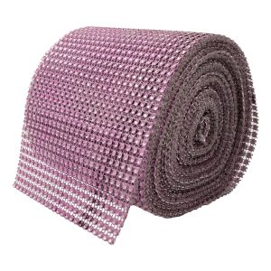 Strass Tyg på Rulle - Rosa