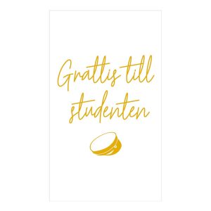 Studentkort Grattis Till Studenten Vit