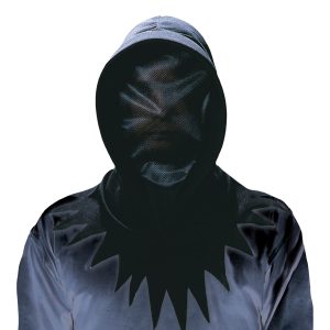 Svart Huva Mask - One size