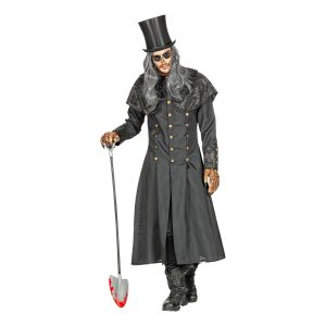 Svart Kappa Halloween Maskeraddräkt - X-Large/XX-Large