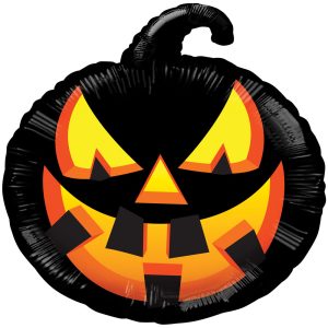 Svart Pumpa Folieballong