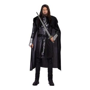 Svart Riddare Maskeraddräkt - X-Large