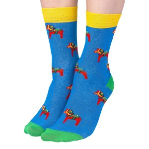 Svenska Turiststrumpor - Dalahäst 41-46