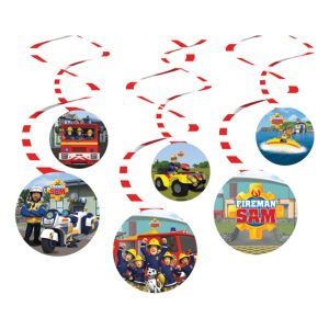 Swirls Brandman Sam Hängande Dekoration - 6-pack