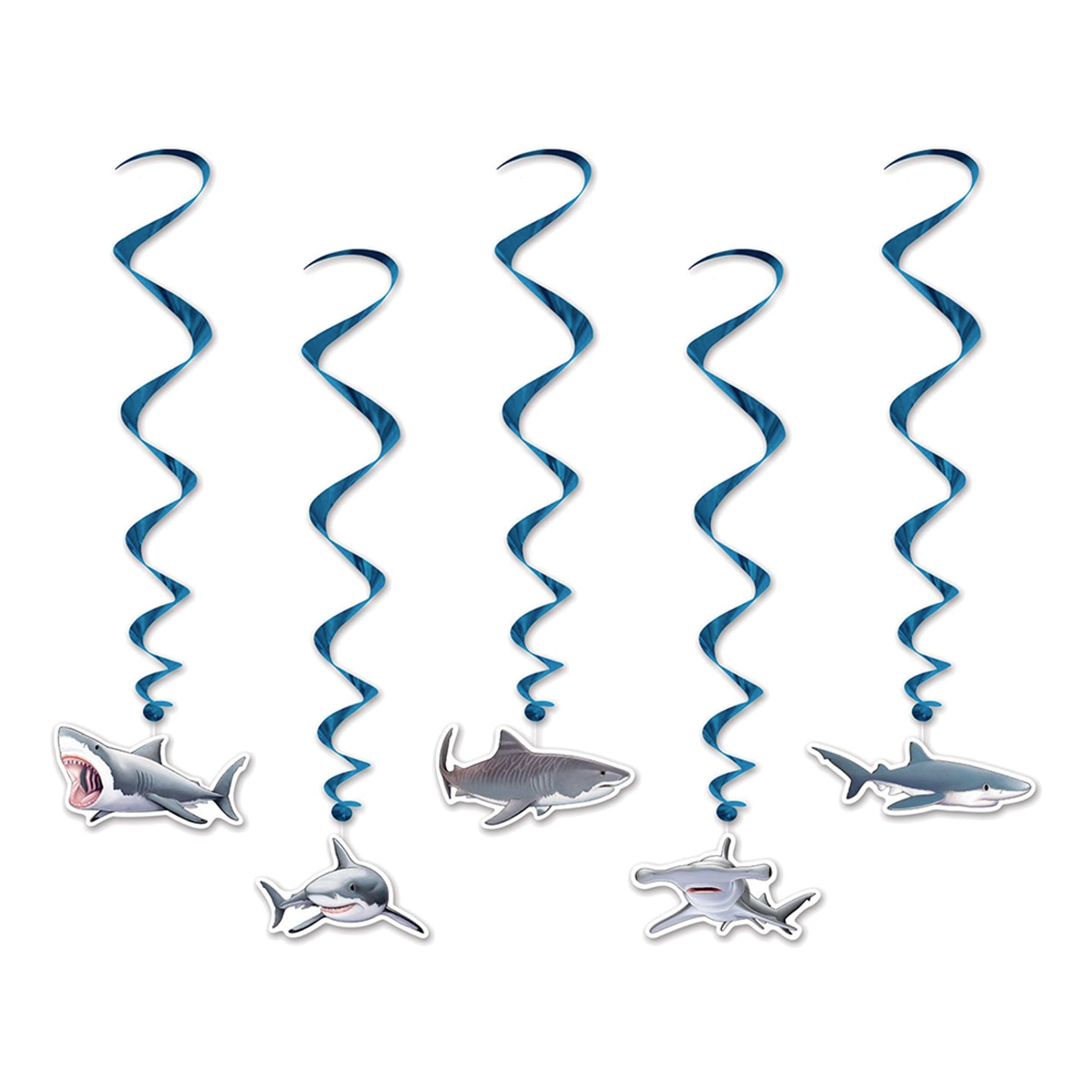 Swirls Hajar Hängande Dekoration - 5-pack