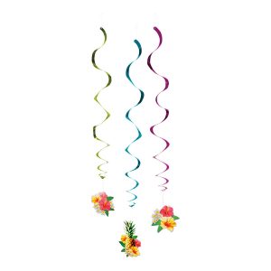Swirls Hawaii Hängande Dekorationer - 3-pack