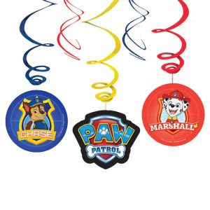 Swirls Paw Patrol Hängande Dekoration - 6-pack