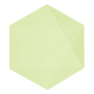 Tallrikar Hexagonala Vert Decor Grön - Mellan