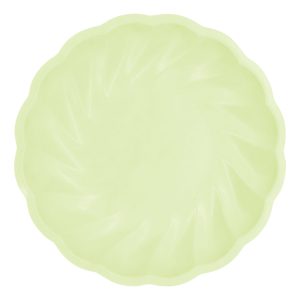 Tallrikar Runda Vert Decor Grön - Stora