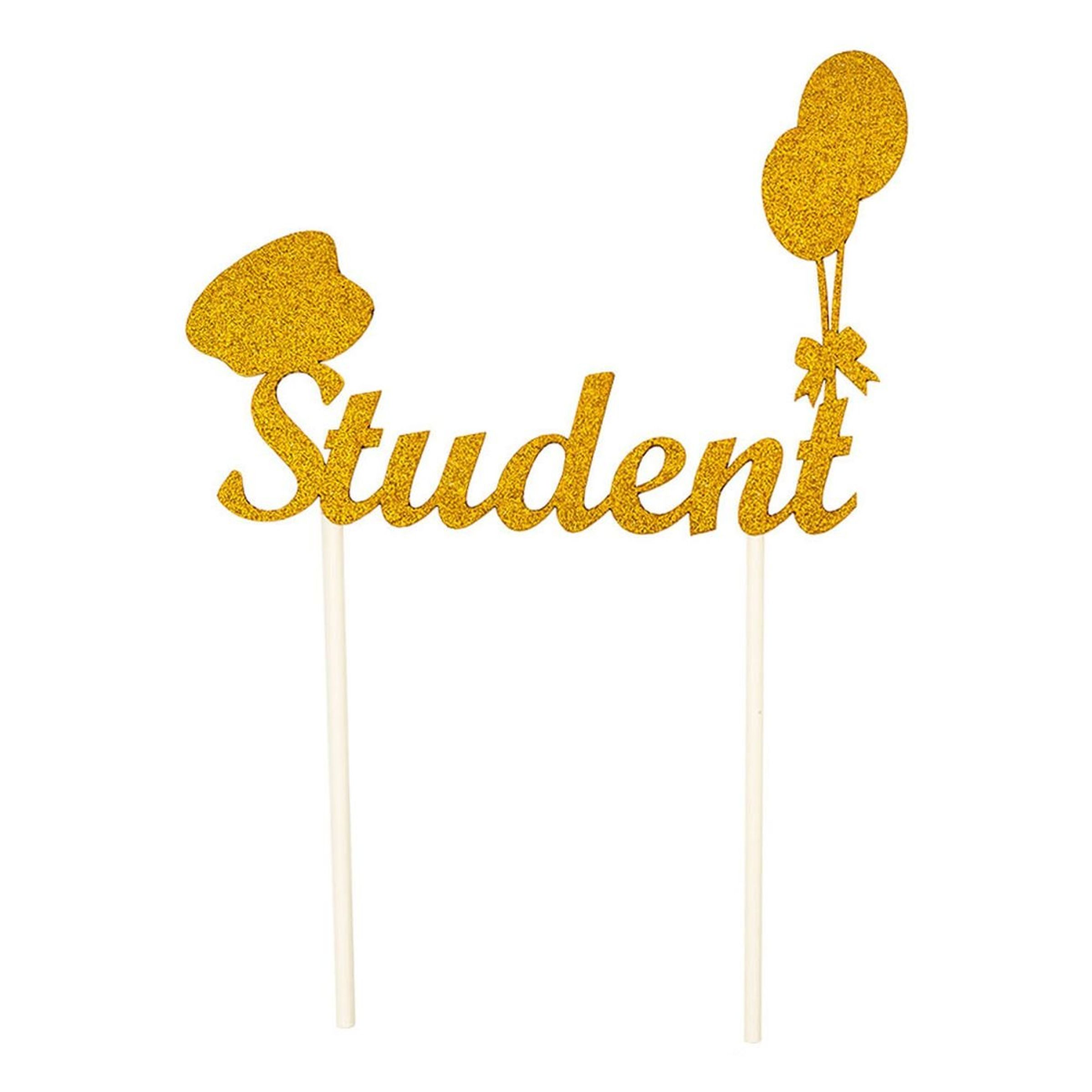 Tårtdekoration Student - 5-pack