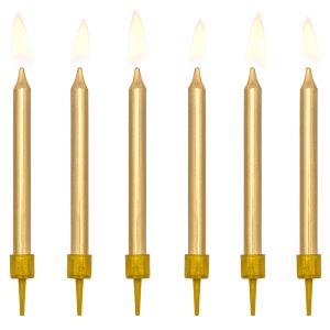 Tårtljus Guld Metallic