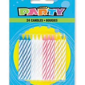 Tårtljus Spiral Fyra Färger