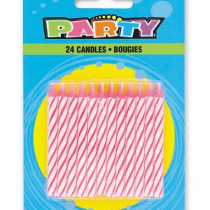 Tårtljus Spiral Rosa