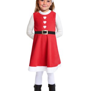 Tomteklänning med Hjärtan Barn