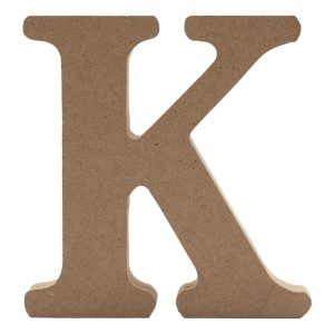 Träbokstäver - Bokstav K