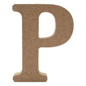 Träbokstäver - Bokstav P