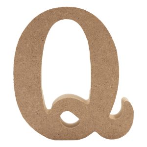 Träbokstäver - Bokstav Q