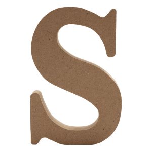 Träbokstäver - Bokstav S