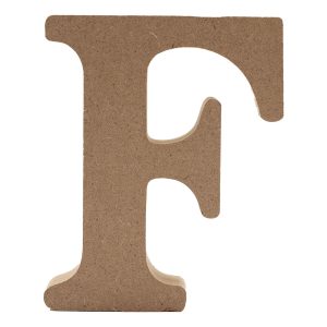 Träbokstäver - Bokstav F