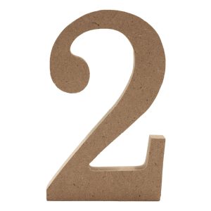 Träsiffror - Siffra 2