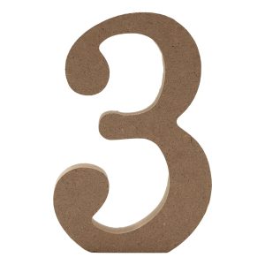 Träsiffror - Siffra 3