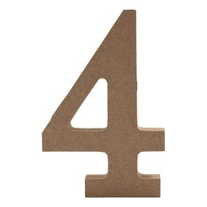 Träsiffror - Siffra 4