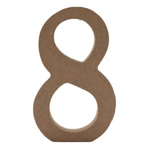 Träsiffror - Siffra 8