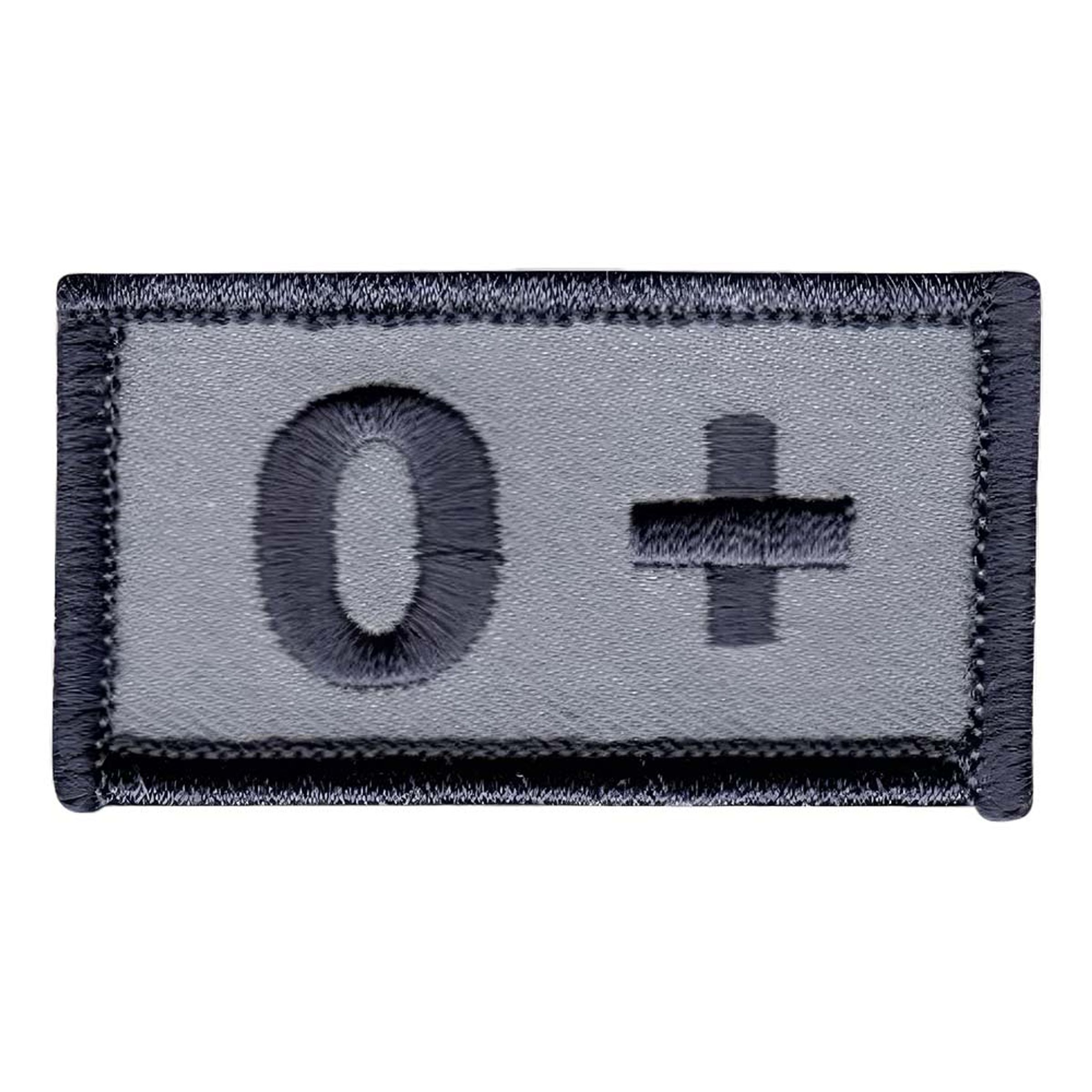 Tygmärke Blodtyp - 0+