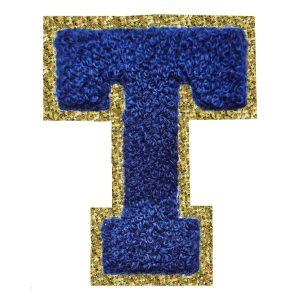 Tygmärke Bokstav Blå - Bokstav T