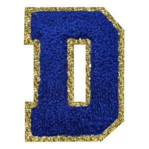 Tygmärke Bokstav Blå - Bokstav D