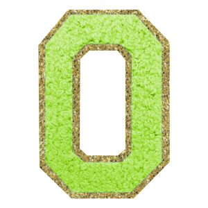 Tygmärke Bokstav Grön - Bokstav O