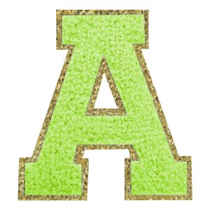 Tygmärke Bokstav Grön - Bokstav A