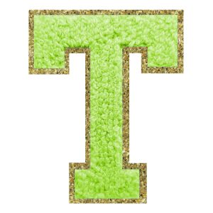 Tygmärke Bokstav Grön - Bokstav T