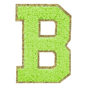 Tygmärke Bokstav Grön - Bokstav B