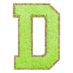 Tygmärke Bokstav Grön - Bokstav D