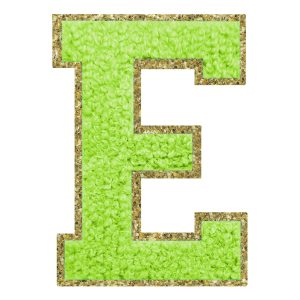 Tygmärke Bokstav Grön - Bokstav E