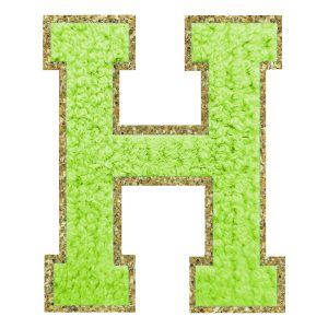 Tygmärke Bokstav Grön - Bokstav H