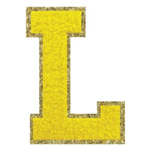 Tygmärke Bokstav Gul - Bokstav L