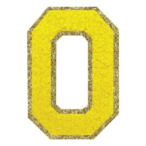 Tygmärke Bokstav Gul - Bokstav O