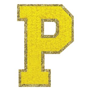 Tygmärke Bokstav Gul - Bokstav P