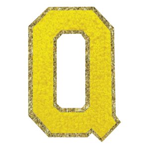 Tygmärke Bokstav Gul - Bokstav Q
